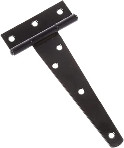 WTBHDUK 1 Stück schwarzes Scharnier, T-förmig, 6 Befestigungsschraubenlöcher für eine stabilere Befestigung, für Schrank- und Schuppenholztüren, Hardware-Zubehör WTBHDUK 1 Stück schwarzes Scharnier, T-förmig, 6 Befestigungsschraubenlöcher für eine stabilere Befestigung, für Schrank- und Schuppenholztüren, Hardware-Zubehör von WTBHDUK