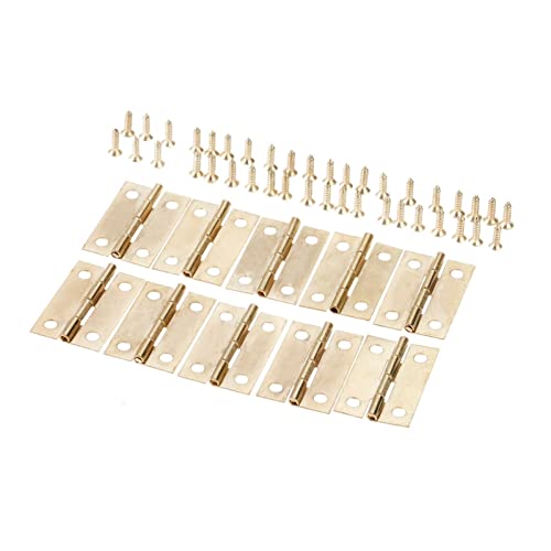 WTBHDUK 10 Stück 30 mm x 18 mm, antike 4-Loch-Dekorationsscharniere für Möbelbeschläge, Tür, Schublade, Schmuckschatulle, Holzkiste, Schrank WTBHDUK 10 Stück 30 mm x 18 mm, antike 4-Loch-Dekorationsscharniere für Möbelbeschläge, Tür, Schublade, Schmuckschatulle, Holzkiste, Schrank von WTBHDUK