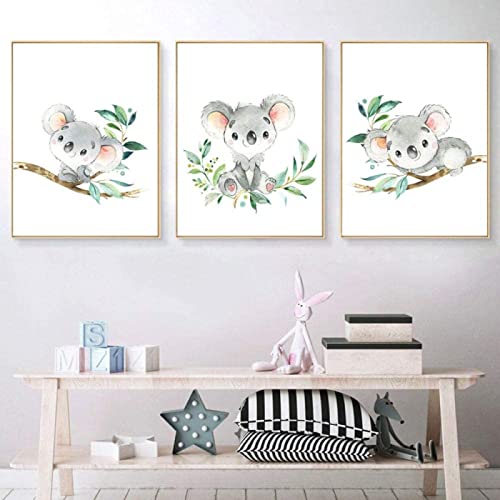 Kindergarten Koala Wand Bilder Wand Bilder Leinwand Bild Nordic Cartoon Poster Und Kunstdrucke Wandbilder Baby Kinderzimmer Dekoration Rahmenlos 60×80cm×3pcs Kindergarten Koala Wand Bilder Wand Bilder Leinwand Bild Nordic Cartoon Poster Und Kunstdrucke Wandbilder Baby Kinderzimmer Dekoration Rahmenlos 60×80cm×3pcs von WTEVMAIY