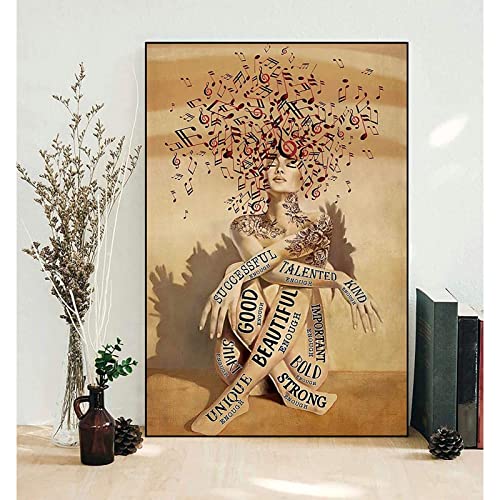 Liebe Musik Frauen Leinwand Wand Bilderdruck MäDchen Musik Ich Bin Vertikale Poster Auf Leinwand GemäLde Wand Bilder FüR Wohnkultur Rahmenlos 60×80cm Liebe Musik Frauen Leinwand Wand Bilderdruck MäDchen Musik Ich Bin Vertikale Poster Auf Leinwand GemäLde Wand Bilder FüR Wohnkultur Rahmenlos 60×80cm von WTEVMAIY