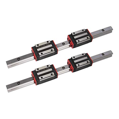 WTKFXVYHU Professionelle 450/500/550/600 mm HG15 HGW15CC W15C 15 mm Führungsbahn HGR15 Linearführungsschiene mit LM-Block für CNC (Hgh15ca, 400 mm) von WTKFXVYHU