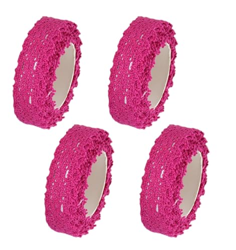 Spitzenband Selbstklebend 5 Rollen Baumwolle Spitzenband Stoffband Selbstklebend Lace Ribbon Selbstklebend Dekoband Spitze Bänder Spitzenband für Hochzeit Dekorationen scrapbooking Dekorationen von WTRYT