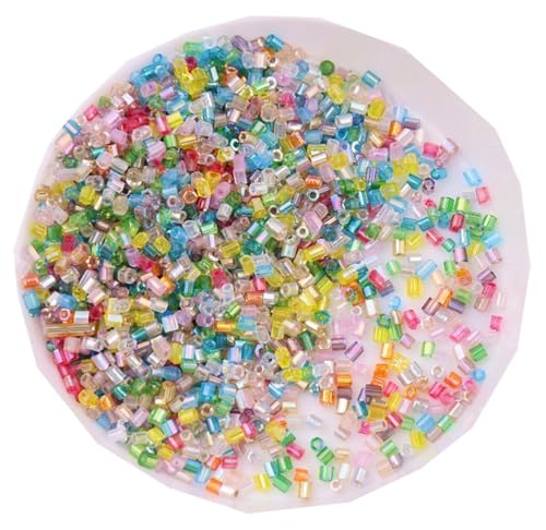 WTRYT Glasperlen 100g Kleine Perlen Lange Rocailles Rohrperlen Glas Signalhorn Perlen Röhrchen Perlen Gerade Röhrchen Perlen Tubes Perlen Glas Bugle Stiftperlen Abstandsperlen Für Ohrringe Armbänder WTRYT Glasperlen 100g Kleine Perlen Lange Rocailles Rohrperlen Glas Signalhorn Perlen Röhrchen Perlen Gerade Röhrchen Perlen Tubes Perlen Glas Bugle Stiftperlen Abstandsperlen Für Ohrringe Armbänder von WTRYT