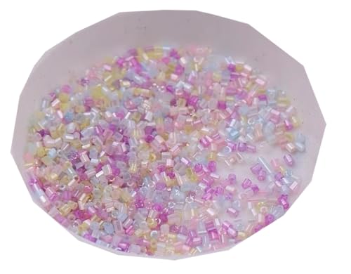 WTRYT Glasperlen 100g Kleine Perlen Lange Rocailles Rohrperlen Glas Signalhorn Perlen Röhrchen Perlen Gerade Röhrchen Perlen Tubes Perlen Glas Bugle Stiftperlen Abstandsperlen Für Ohrringe Armbänder WTRYT Glasperlen 100g Kleine Perlen Lange Rocailles Rohrperlen Glas Signalhorn Perlen Röhrchen Perlen Gerade Röhrchen Perlen Tubes Perlen Glas Bugle Stiftperlen Abstandsperlen Für Ohrringe Armbänder von WTRYT