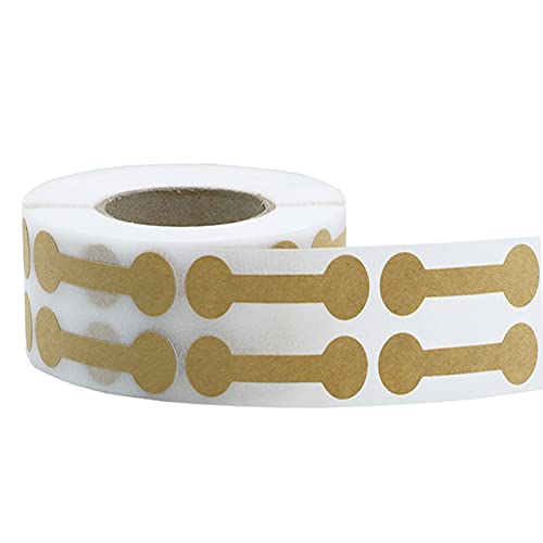 500 Stück Schmuck-Preisetiketten, braune Kraftpapier-Etiketten, runde Etiketten, Markierungsschilder, Kleidung, Ausstellungsanhänger, Langhantel-Etikett 500 Stück Schmuck-Preisetiketten, braune Kraftpapier-Etiketten, runde Etiketten, Markierungsschilder, Kleidung, Ausstellungsanhänger, Langhantel-Etikett von WUBAYI