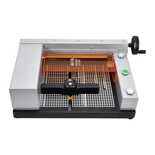 Elektrischer Papierschneider, automatischer Papierschneider für den Schreibtisch mit Positionsanzeige und Ausrichtungslinien, Schnittstärke 40 mm, Schnittbreite 40–300 mm von WUCIOA