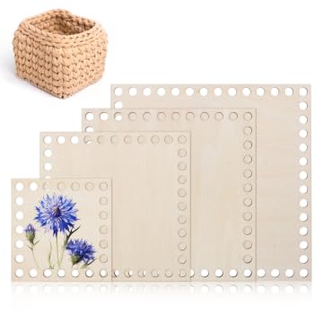 WUISOLQP Korbboden zum Häkeln 4 Stück Holzboden zum Häkeln Taschenboden Häkeln Korb Häkeln Zubehör Aus Holz Naturholzkorbboden Crochet Basket Holzbasis Set für DIY Korbflechten 10/15/17/20cm Quadrat WUISOLQP Korbboden zum Häkeln 4 Stück Holzboden zum Häkeln Taschenboden Häkeln Korb Häkeln Zubehör Aus Holz Naturholzkorbboden Crochet Basket Holzbasis Set für DIY Korbflechten 10/15/17/20cm Quadrat von WUISOLQP