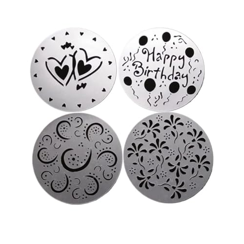 4 Stück/Set Kunststoff-Kuchenschablonen, Blumen-Sprühschablonen, Geburtstagskuchenform, Dekoration, Backwaren, Werkzeuge, DIY-Form, Fondant-Schablonen 4 Stück/Set Kunststoff-Kuchenschablonen, Blumen-Sprühschablonen, Geburtstagskuchenform, Dekoration, Backwaren, Werkzeuge, DIY-Form, Fondant-Schablonen von WUJIHE