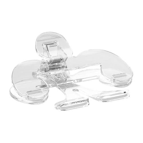 WUJIHE Transparente Kunststoff-Buchklammer mit Halterung, Lesehilfe, fester Buchhalter, Ordner, Büroklammern, Lesezeichen, Schreibwaren, Schulbedarf (transparent) von WUJIHE