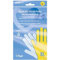 WUNDmed® unisex Gummihandschuhe gelb Größe XL, 1 Paar von WUNDmed®
