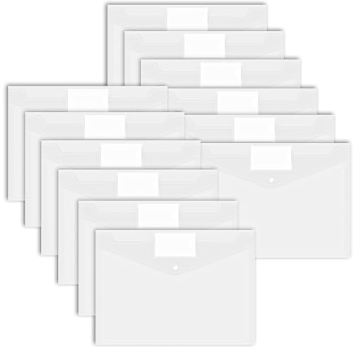 12 Stück Dokumententasche A4,Wasserdichte Dokumentenmappe A4 Mit Etikettentasche, Klarsichthülle Sammelmappen für Dokumente Organisieren,Papier,Bürobedarf, Hausaufgaben,Schulbüro,Reisen(Transparent) 12 Stück Dokumententasche A4,Wasserdichte Dokumentenmappe A4 Mit Etikettentasche, Klarsichthülle Sammelmappen für Dokumente Organisieren,Papier,Bürobedarf, Hausaufgaben,Schulbüro,Reisen(Transparent) von WUPENGZON