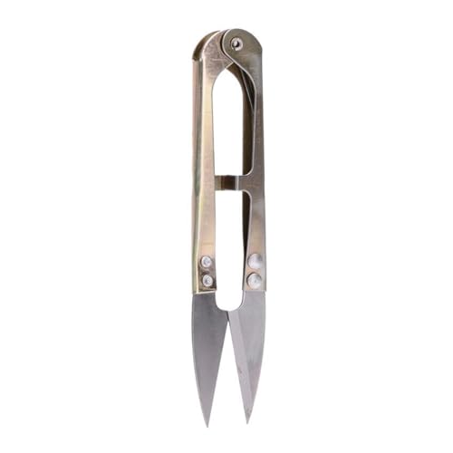 WUPNGS 2 STÜCKE Praktische Nähschere Zangen U-Form Clippers Garn Edelstahl DIY Stickerei Handwerk Schneiderschere von WUPNGS