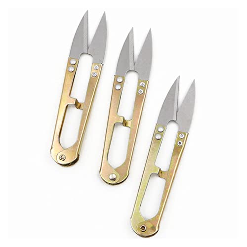 WUPNGS 3 stücke Mini Stahl Scher Fisch Linie Schere 15g 10,5 cm U-förmigen Angelschnur Fliegen Binden Werkzeug Tackle Getriebe Schere Nähen von WUPNGS