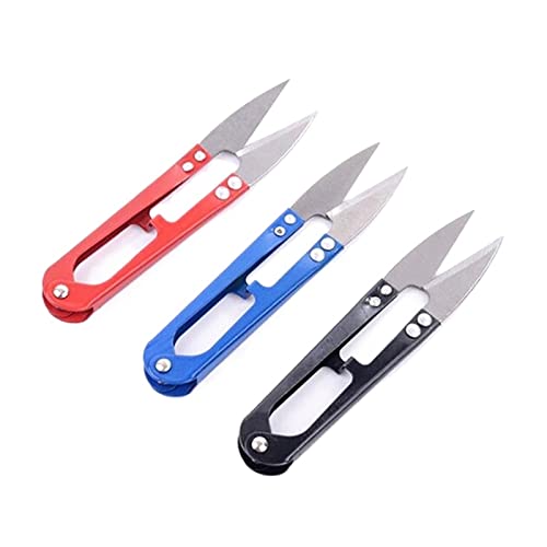 WUPNGS 3 stücke Scher Fisch Linie Schere 15g 10,5 cm U-förmigen Angelschnur Fliegen Binden Werkzeug Tackle Getriebe Schere Nähen von WUPNGS