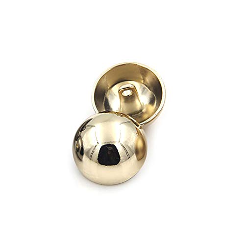 WUPNGS Antike goldene Knöpfe Modische Metallknöpfe mit Pilzkopf for Windjacken und Freizeitanzüge, 10 Stück(Gold,23mm) von WUPNGS