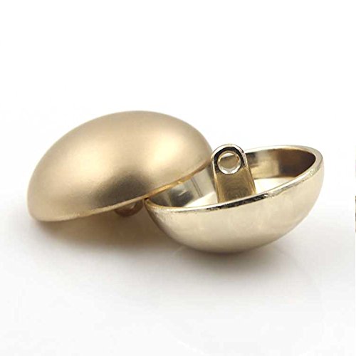 WUPNGS Antike goldene Knöpfe Modische Metallknöpfe mit Pilzkopf for Windjacken und Freizeitanzüge, 10 Stück(Matt Gold,18mm) von WUPNGS