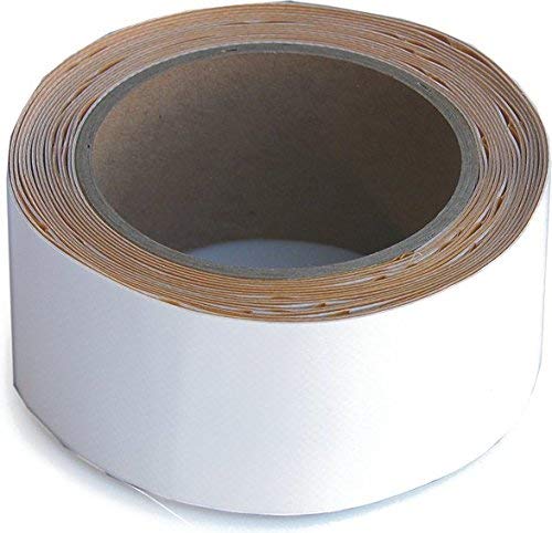 WUPSI PVC-Planen-Reparaturband - Klebeband zur Reparatur von Löchern & Rissen an LKW-Plane, Anhängerabdeckung, Markise & Zelt - Weiß, 5 cm X 5 m WUPSI PVC-Planen-Reparaturband - Klebeband zur Reparatur von Löchern & Rissen an LKW-Plane, Anhängerabdeckung, Markise & Zelt - Weiß, 5 cm X 5 m von WUPSI