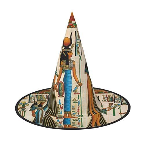Hexenhüte Für Frauen, Erwachsene Hexen Zauberer Halloween Cosplay Zubehör, Frauen Im Alten Ägypten Spitzer Hexenhut von WURTON