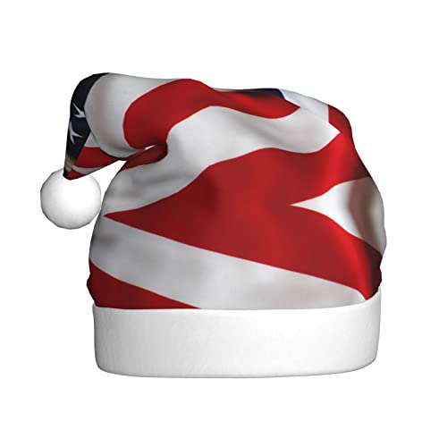 WURTON Amerikanische Flagge Druck Erwachsene Lustige Santa Hüte Xmas Urlaub Hut Weihnachten Hut Neujahr Party Xmas Hut Geschenke von WURTON