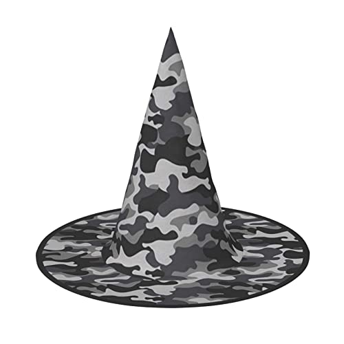 WURTON Halloween-Hexenhut, abstrakte Camouflage-Aufdruck, Zubehör für Halloween-Party-Dekoration von WURTON