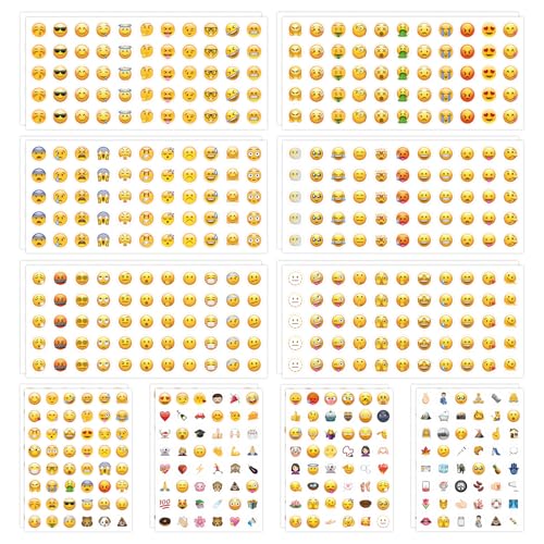 20 Blätter Emoji Sticker, Meme Aufkleber, Smiley Notizbuch Dekoration, Kinderalbum Etiketten, Dekorative Buchstaben Basteln für Jeden Geeignet 20 Blätter Emoji Sticker, Meme Aufkleber, Smiley Notizbuch Dekoration, Kinderalbum Etiketten, Dekorative Buchstaben Basteln für Jeden Geeignet von WUSANNA