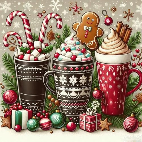 Kreuzstich-Set mit Weihnachtsprägung – Weihnachts-Schneeflocken-Kreuzstich-Sets für Anfänger und Erwachsene, Nadelspitze, Kreuzstichmuster, Maße, Stickerei-Set, Kunst und Handwerk Kreuzstich-Set mit Weihnachtsprägung – Weihnachts-Schneeflocken-Kreuzstich-Sets für Anfänger und Erwachsene, Nadelspitze, Kreuzstichmuster, Maße, Stickerei-Set, Kunst und Handwerk von WUSARPLY