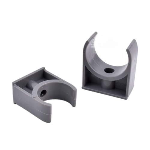 WUSHADEHANS PVC-Rohrhalter, 1~20 Stück 20–75 mm PVC-Rohrschelle, Kunststoff, U-förmige Klemme, Rohrhalter, Gartenwasseranschluss, Bewässerung, UPVC-Rohrzubehör(1Piece 40mm) von WUSHADEHANS