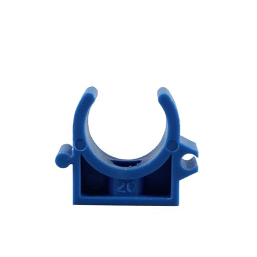 WUSHADEHANS PVC-Rohrhalter, 50 Stücke 16mm 20mm Durchmesser PVC Rohr Klemme Anschluss Kunststoff Rohr Armaturen U Typ Wasser Schlauch Anschlüsse Garten Zubehör(Blue 50pcs,16mm 50pcs) von WUSHADEHANS
