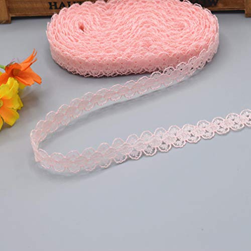 WUSHADEHANS Spitzenband, Spitzenbesatz, Spitzenband, 10 Yards, schönes Spitzenband, DIY, handgefertigte Kleidung, Unterwäsche, Hochzeitskleid, Damenbekleidung, Accessoires(Bloodfang,5 Yards) von WUSHADEHANS