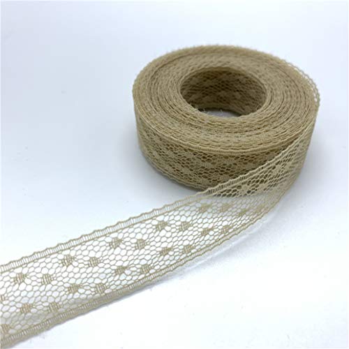 WUSHADEHANS Spitzenband, Spitzenbesatz, Spitzenband, 5 Yards/Lot, 15 mm, Spitzenband, bestickter Spitzenstoff for Rockzubehör, handgefertigtes Nähhandwerk(10) von WUSHADEHANS
