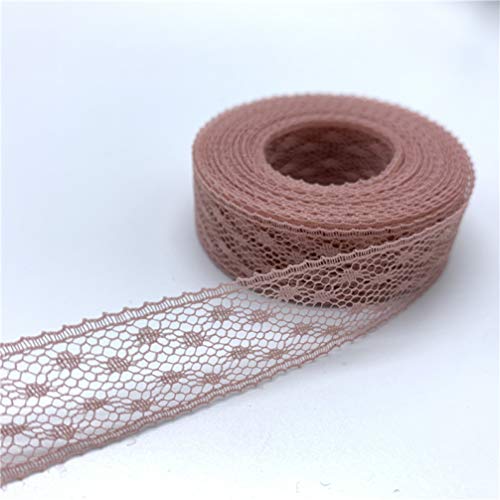 WUSHADEHANS Spitzenband, Spitzenbesatz, Spitzenband, 5 Yards/Lot, 15 mm, Spitzenband, bestickter Spitzenstoff for Rockzubehör, handgefertigtes Nähhandwerk(6) von WUSHADEHANS