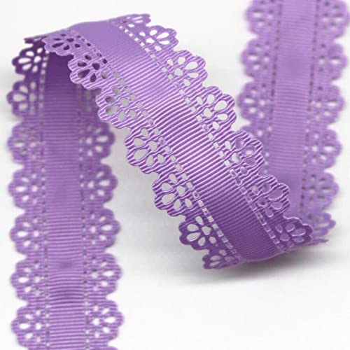 WUSHADEHANS Spitzenband, Spitzenbesatz, Spitzenband, Ripsband, 30 mm, 9,1 m, ausgehöhlte Spitzenkantenbänder, for Nähen von Spitzenbesatz for Heimwerkerarbeiten, Verpacken(10) von WUSHADEHANS