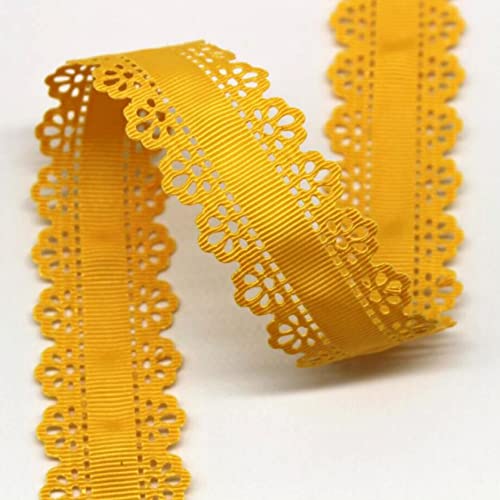 WUSHADEHANS Spitzenband, Spitzenbesatz, Spitzenband, Ripsband, 30 mm, 9,1 m, ausgehöhlte Spitzenkantenbänder, for Nähen von Spitzenbesatz for Heimwerkerarbeiten, Verpacken(12) von WUSHADEHANS