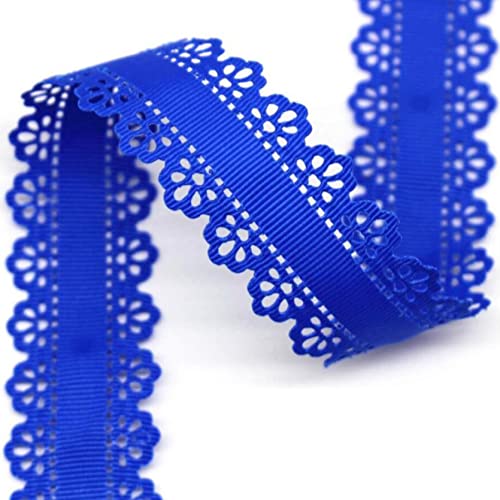 WUSHADEHANS Spitzenband, Spitzenbesatz, Spitzenband, Ripsband, 30 mm, 9,1 m, ausgehöhlte Spitzenkantenbänder, for Nähen von Spitzenbesatz for Heimwerkerarbeiten, Verpacken(16) von WUSHADEHANS