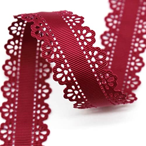 WUSHADEHANS Spitzenband, Spitzenbesatz, Spitzenband, Ripsband, 30 mm, 9,1 m, ausgehöhlte Spitzenkantenbänder, for Nähen von Spitzenbesatz for Heimwerkerarbeiten, Verpacken(2) von WUSHADEHANS