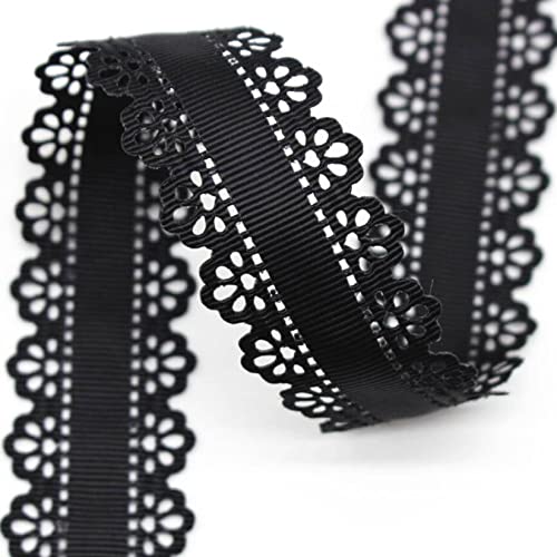 WUSHADEHANS Spitzenband, Spitzenbesatz, Spitzenband, Ripsband, 30 mm, 9,1 m, ausgehöhlte Spitzenkantenbänder, for Nähen von Spitzenbesatz for Heimwerkerarbeiten, Verpacken(4) von WUSHADEHANS