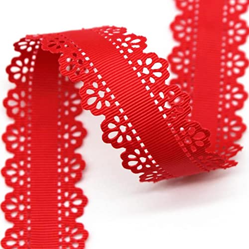 WUSHADEHANS Spitzenband, Spitzenbesatz, Spitzenband, Ripsband, 30 mm, 9,1 m, ausgehöhlte Spitzenkantenbänder, for Nähen von Spitzenbesatz for Heimwerkerarbeiten, Verpacken(5) von WUSHADEHANS