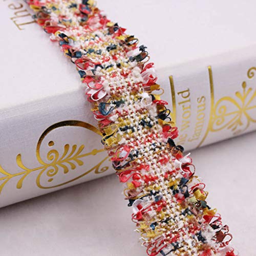 WUSHADEHANS Spitzenband, Spitzenbesatz, Spitzenband 2 Yards/Lot Spitzenbesatz Stoff Mehrfarbiges Spitzenband DIY Kleidungsstück Nähzubehör Kopfbedeckungen Material Handwerk(Style 13) von WUSHADEHANS