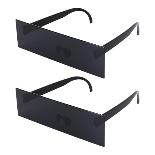WUSJCOF 2 Stücke Zensur Sonnenbrille Pixel Mosaik Lustige Partybrille Spielzeug Ideal für Partys und Fotoshootings (Schwarz) von WUSJCOF
