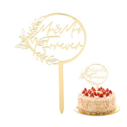 WUSJCOF Hochzeitstorte Deko - inkl. Mr und Mrs Tortenstecker - Personalisierte Kuchendekoration für Hochzeiten, Verlobungen, Hochzeitstage UVM. WUSJCOF Hochzeitstorte Deko - inkl. Mr und Mrs Tortenstecker - Personalisierte Kuchendekoration für Hochzeiten, Verlobungen, Hochzeitstage UVM. von WUSJCOF