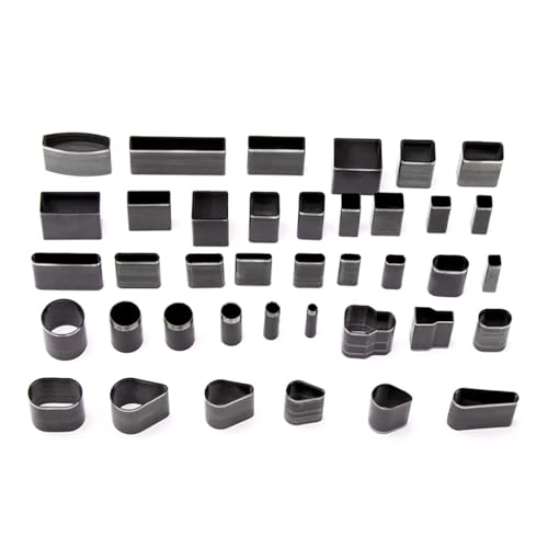 WUTA Präzisions Hohlloch Lochstanzer Set, 39 Stück Locheisen Set Leder Verschiedene Form für Leder & Bastelbedarf(39-teiliges Set) von WUTA