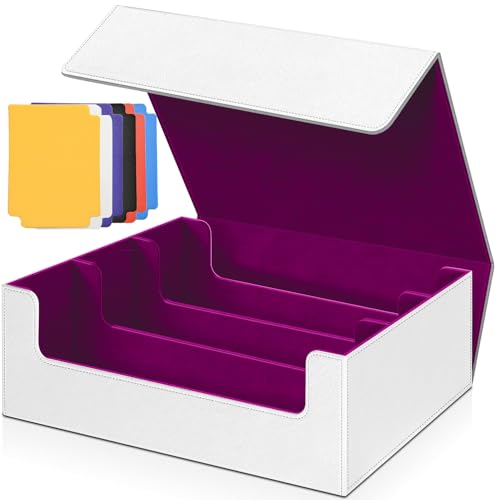 WUTONMU Sammelkarten-Aufbewahrungsbox für MTG-Karten, 1800+ PU-Leder, Kartendeck-Box, Magnetverschluss, Kartendeck, Organizer, Box, Kartenhalter, passend für Spiel-Sportkarten WUTONMU Sammelkarten-Aufbewahrungsbox für MTG-Karten, 1800+ PU-Leder, Kartendeck-Box, Magnetverschluss, Kartendeck, Organizer, Box, Kartenhalter, passend für Spiel-Sportkarten von WUTONMU