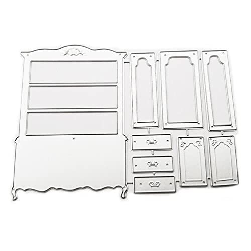 Metall-Stanzschablone für Schrank, DIY, Scrapbooking, Album, Papierkarte, Vorlage, Form, Prägung, Handwerk, Dekoration, Metall-Stanzformen für Kartenherstellung Metall-Stanzschablone für Schrank, DIY, Scrapbooking, Album, Papierkarte, Vorlage, Form, Prägung, Handwerk, Dekoration, Metall-Stanzformen für Kartenherstellung von WUURAA