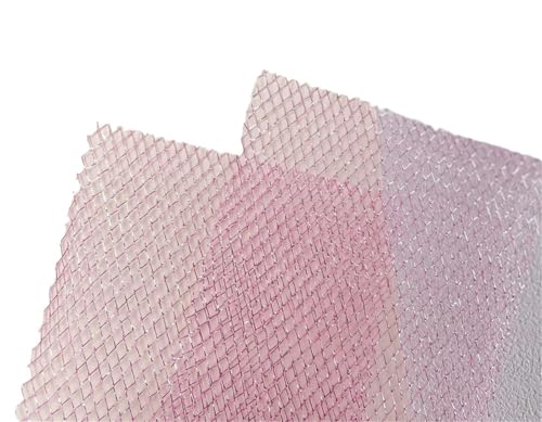 10 Stück A5 Farbe Glitter Rhombus Gaze Kunst Scrapbooking Papier DIY Junk Journal Planer Collage Hintergrund Papier Dekorieren Materialien Für Basteln(Pink) von WUYXTO