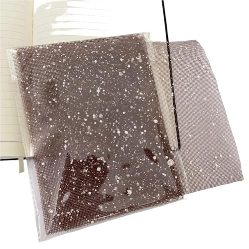 10 Stück A5 Farbe Schnee Punkt Mesh Gaze Büttenpapier Scrapbooking Dekoration DIY Junk Journal Planer Collage Hintergrundpapier Für Basteln(Coffee) von WUYXTO