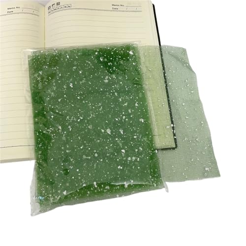 10 Stück A5 Farbe Schnee Punkt Mesh Gaze Büttenpapier Scrapbooking Dekoration DIY Junk Journal Planer Collage Hintergrundpapier Für Basteln(Green) von WUYXTO