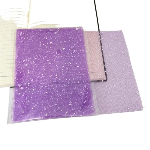 10 Stück A5 Farbe Schnee Punkt Mesh Gaze Büttenpapier Scrapbooking Dekoration DIY Junk Journal Planer Collage Hintergrundpapier Für Basteln(Purple) von WUYXTO