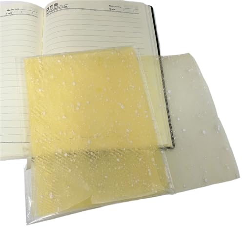 10 Stück A5 Farbe Schnee Punkt Mesh Gaze Büttenpapier Scrapbooking Dekoration DIY Junk Journal Planer Collage Hintergrundpapier Für Basteln(Yellow) von WUYXTO