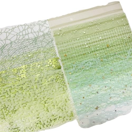 10 Stück A5 Gemischte Spezialnetz-Gaze ​​Scrapbooking-Zubehör DIY Junk Journal Planer Collage Hintergrundpapier Dekorationsmaterial Für Basteln(Green) von WUYXTO
