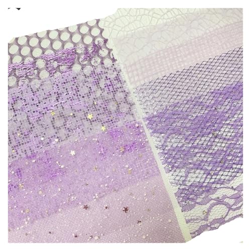 10 Stück A5 Gemischte Spezialnetz-Gaze ​​Scrapbooking-Zubehör DIY Junk Journal Planer Collage Hintergrundpapier Dekorationsmaterial Für Basteln(Purple) von WUYXTO